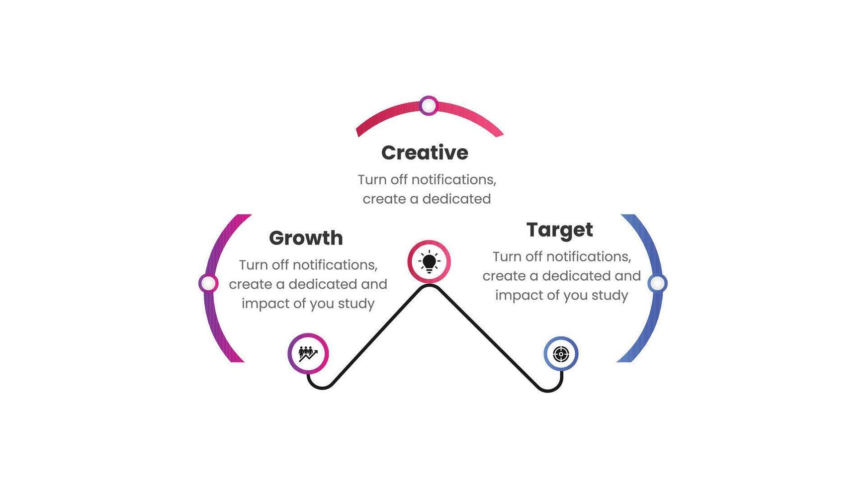 Creative Circle Infographic Layout with Data Visualization and Business Strategy Workflow vector