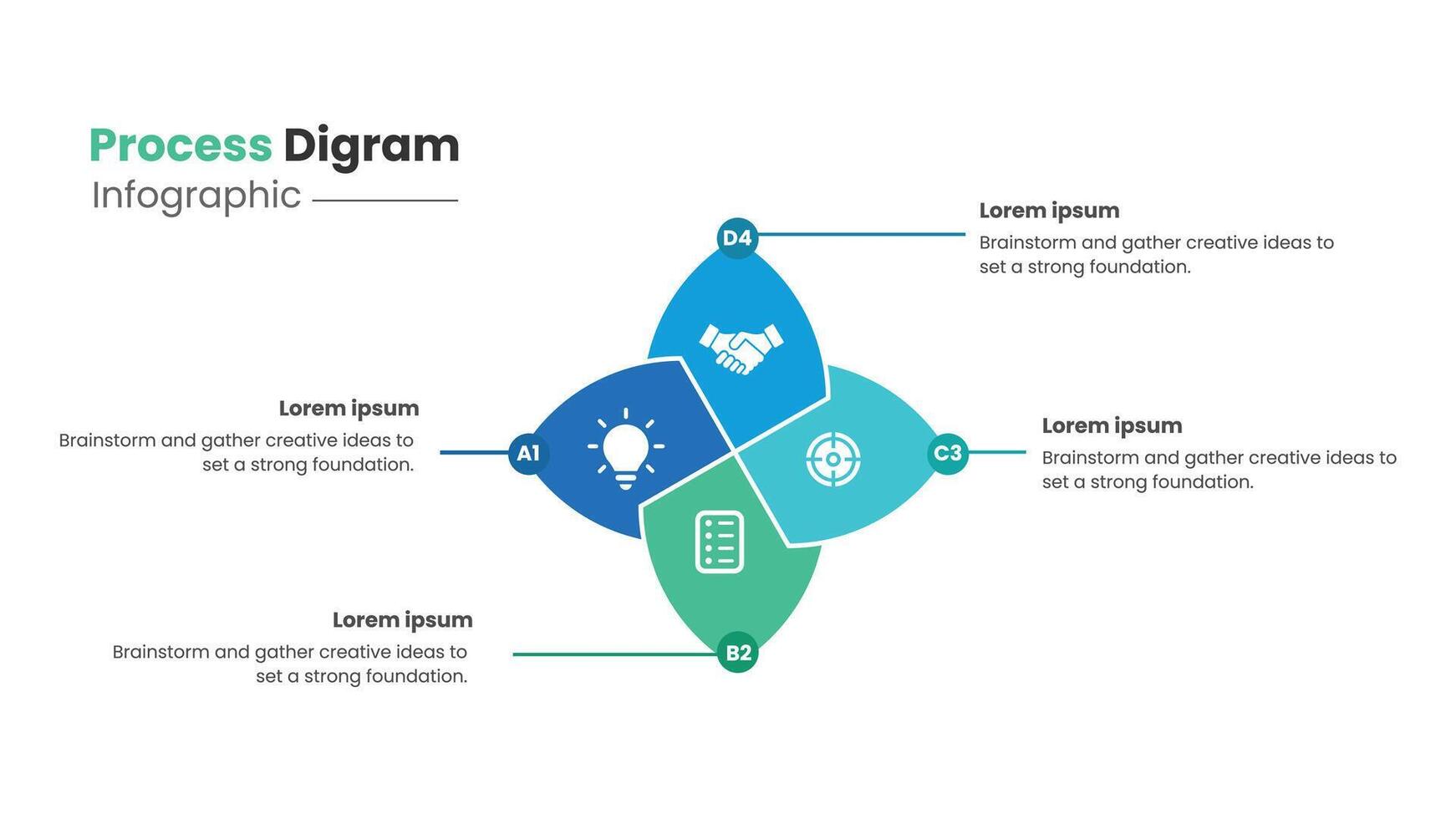 Creative Circle Infographic Layout with Data Visualization and Business Strategy vector