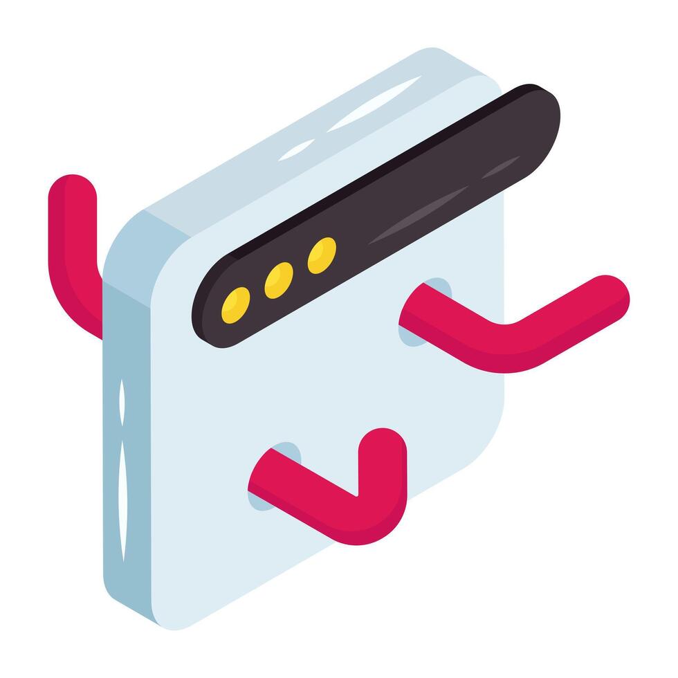 Editable design icon of web hacking vector