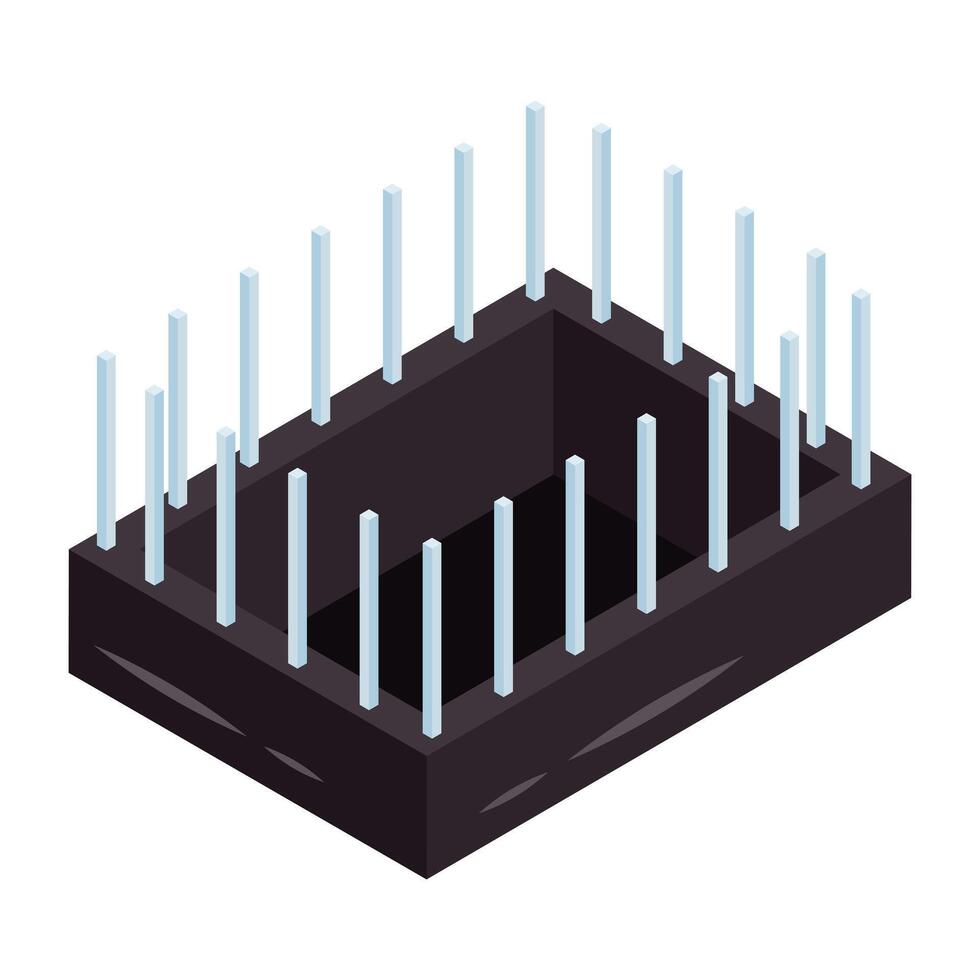 A trendy design icon of building framework vector