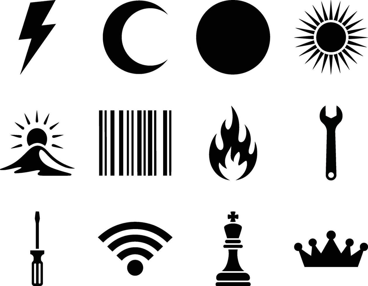 Editable graphic design pack with multiple styles for creative digital projects vector