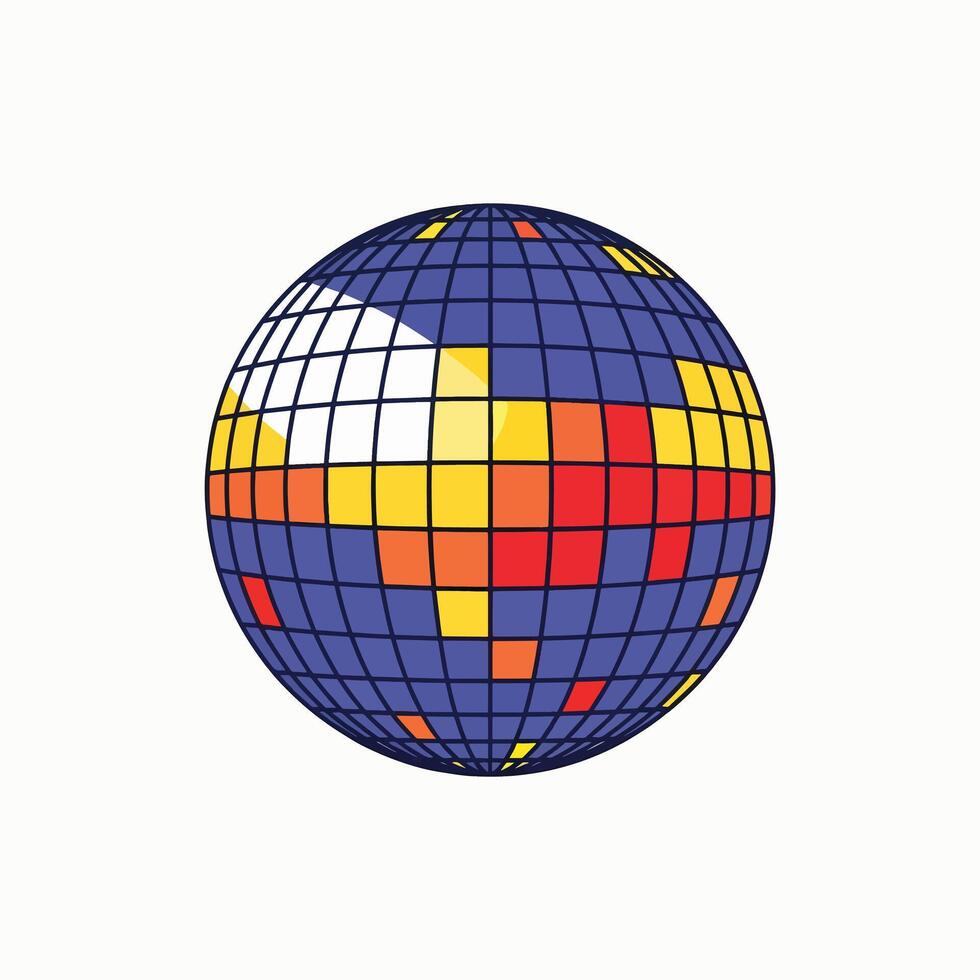 Visualizing Global Weather Patterns Using a Grid-Based Spherical Map vector