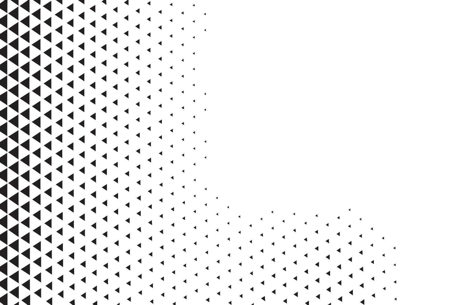 Abstract geometric pattern of dissolving triangles vector