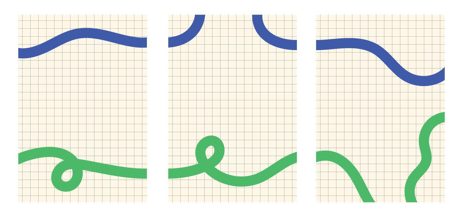 Design template line grid swirl unique design abstrct vector