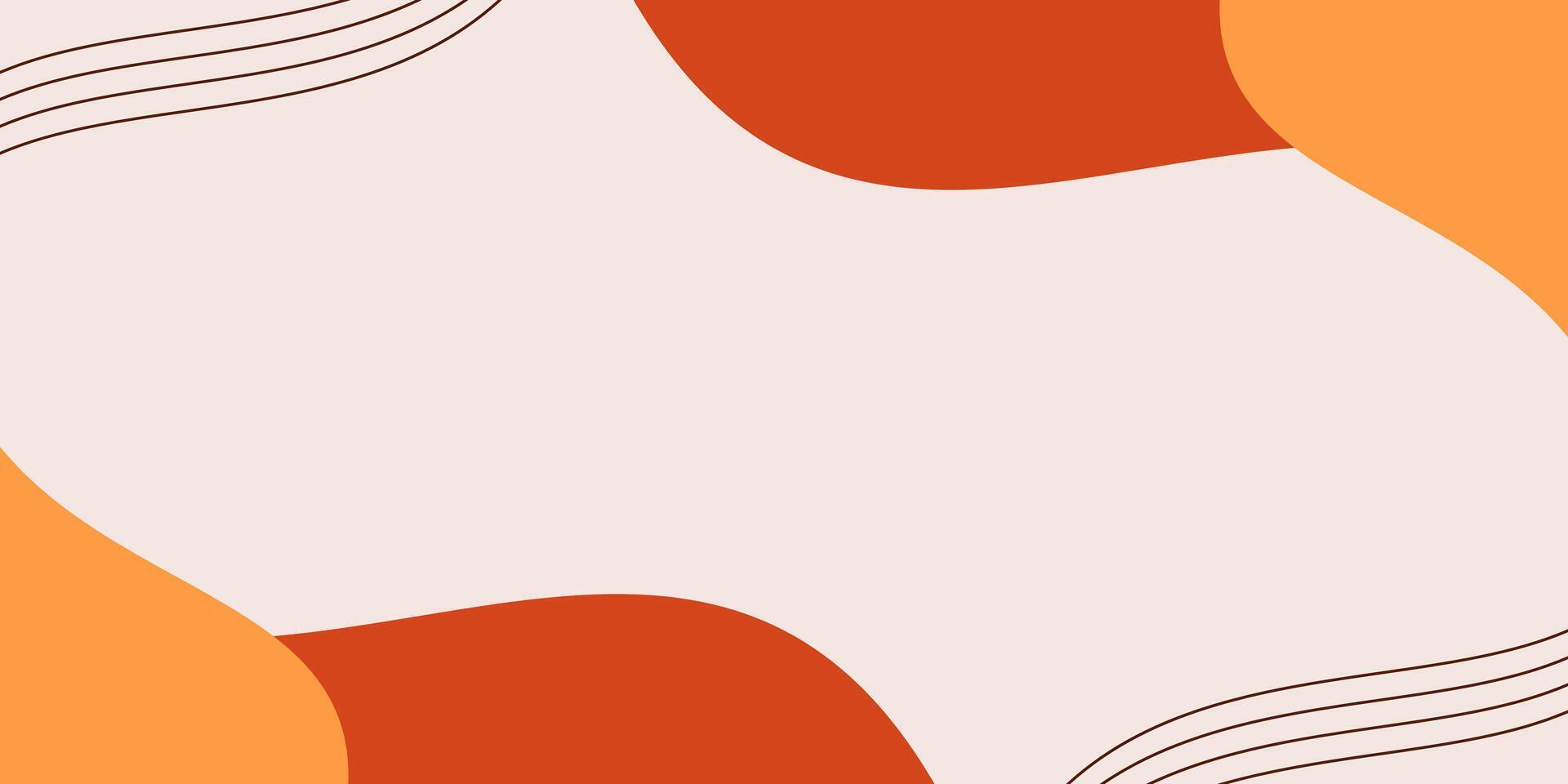 Abstract autumn background with empty space for text. Template for banner, poster, greeting card vector