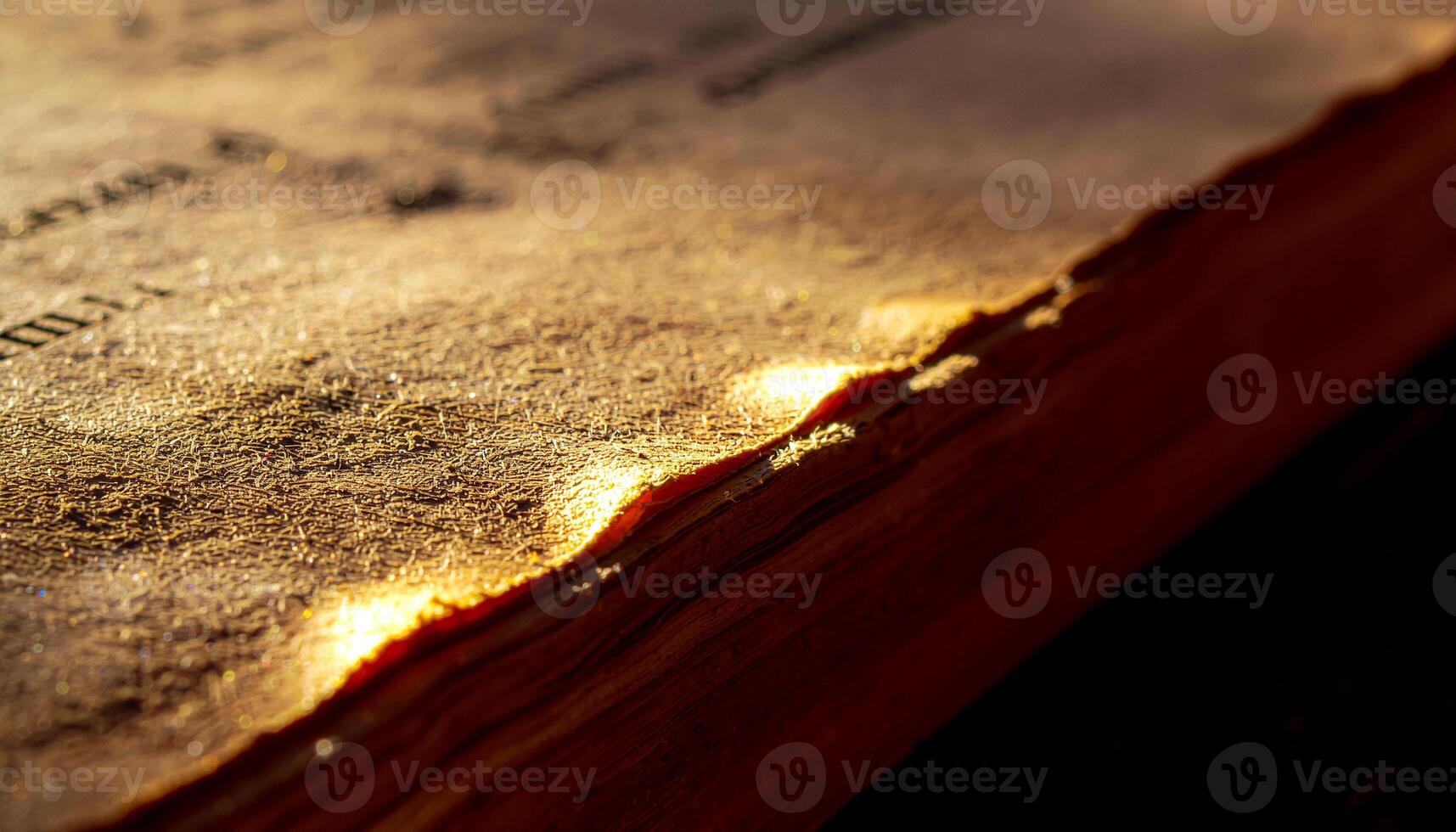 Glowing Margin Notes in Unknown Language on Book Page for Hidden Knowledge Art........................................................................ photo