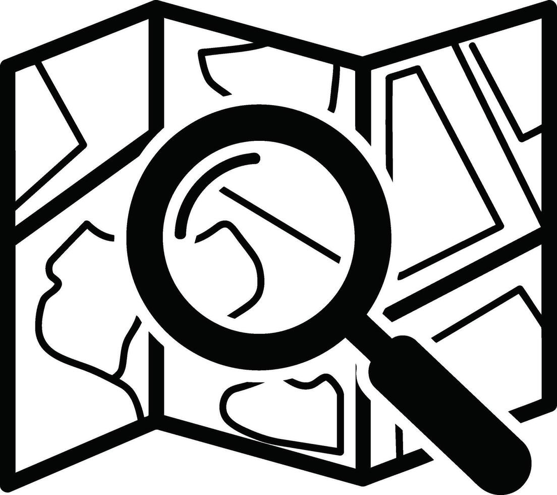 Map Exploration and Location Finding. vector