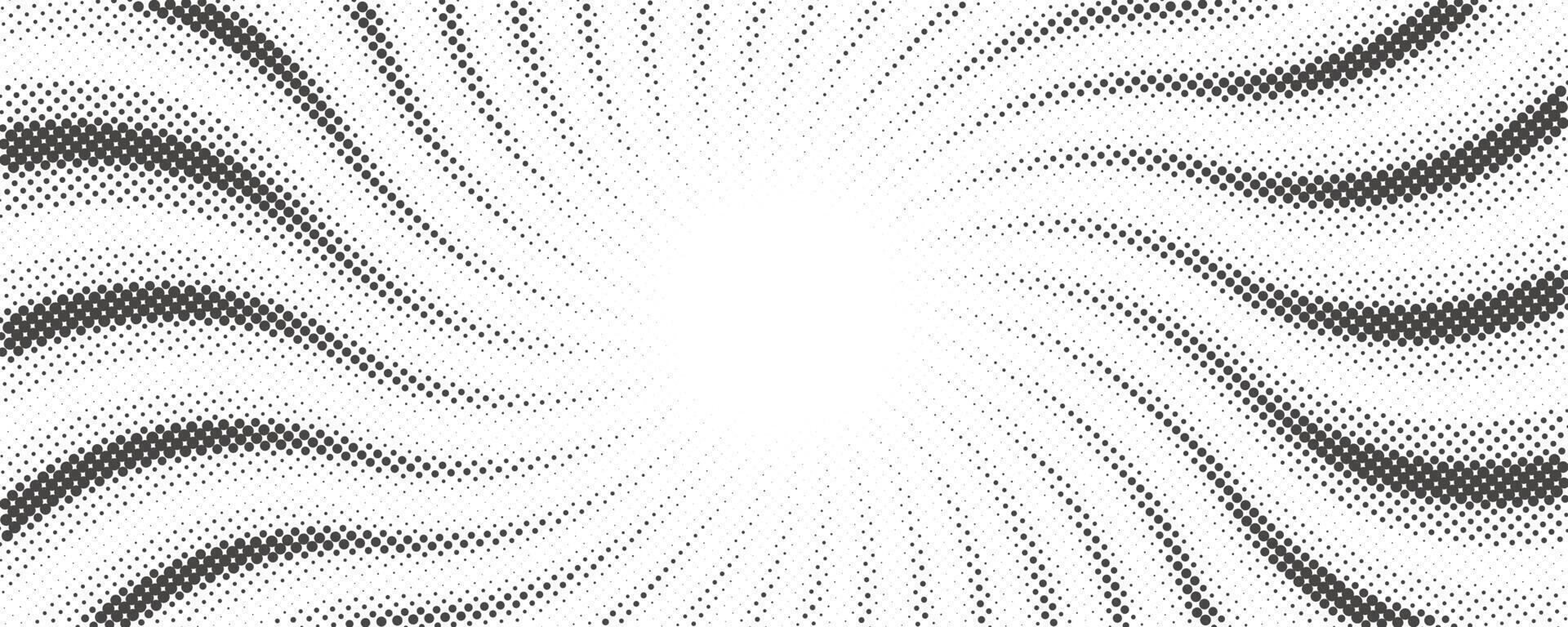 Sun rays halftone background. White and grey radial swirl abstract comic pattern. Explosion abstract lines backdrop. vector
