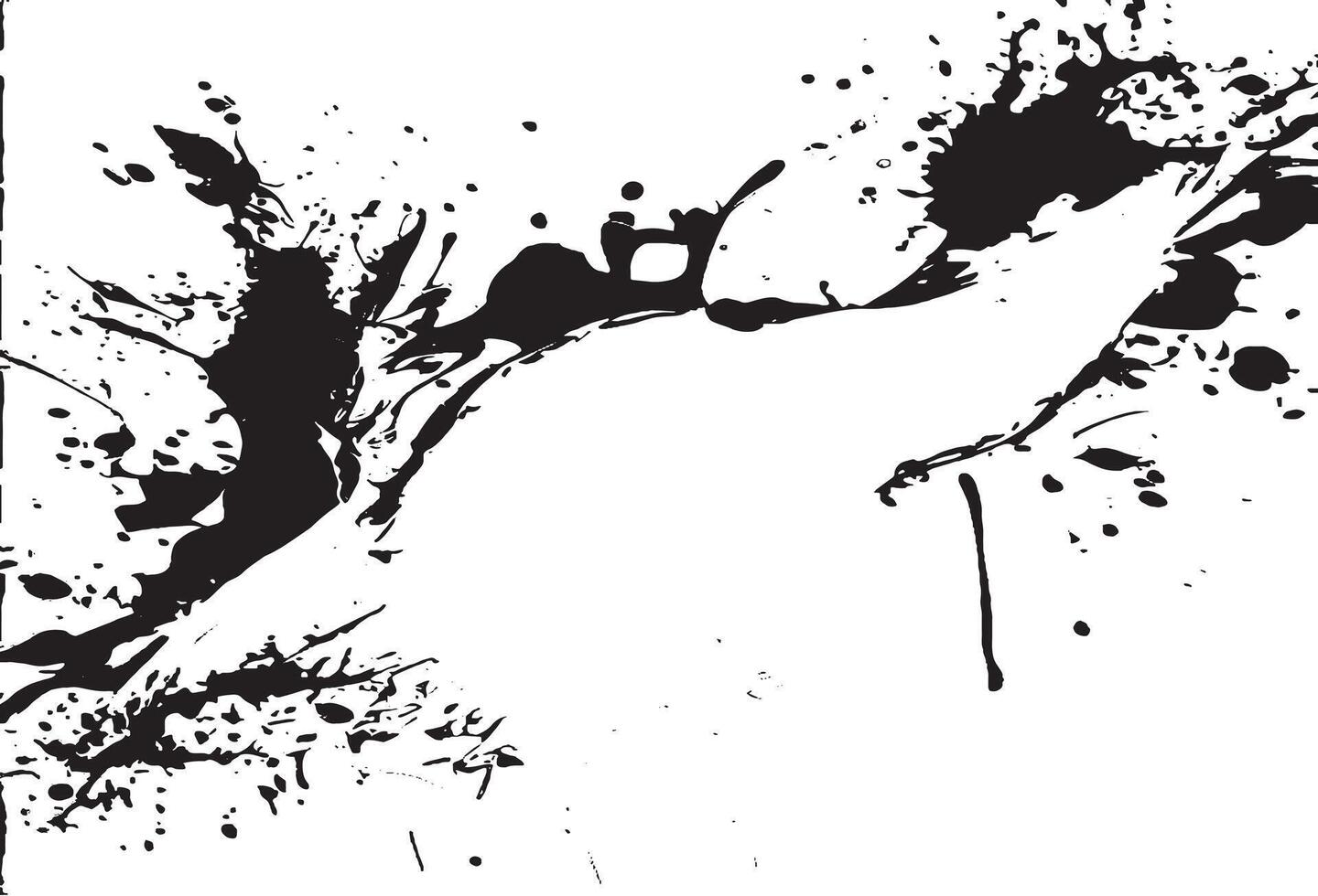 High-resolution black ink splatter texture with abstract paint splash and grunge drip effect. Perfect for digital art, posters, graphic design, modern backgrounds, and creative artistic projects. vector