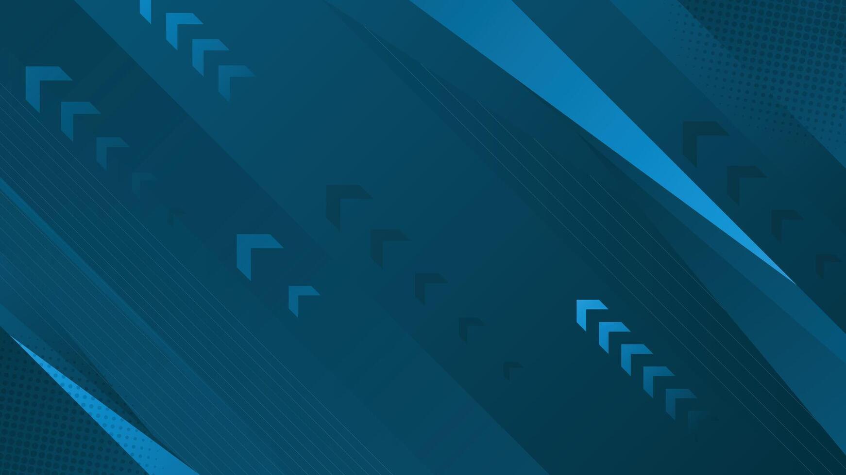 Modern abstract background featuring blue gradient tones with diagonal stripes and arrow elements. Perfect for business, technology, presentations, and creative digital projects. vector