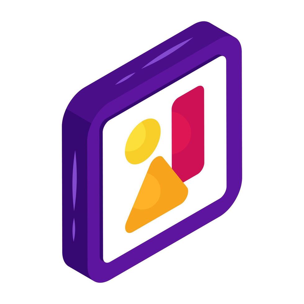 Math shapes inside mobile, geometric shapes design vector