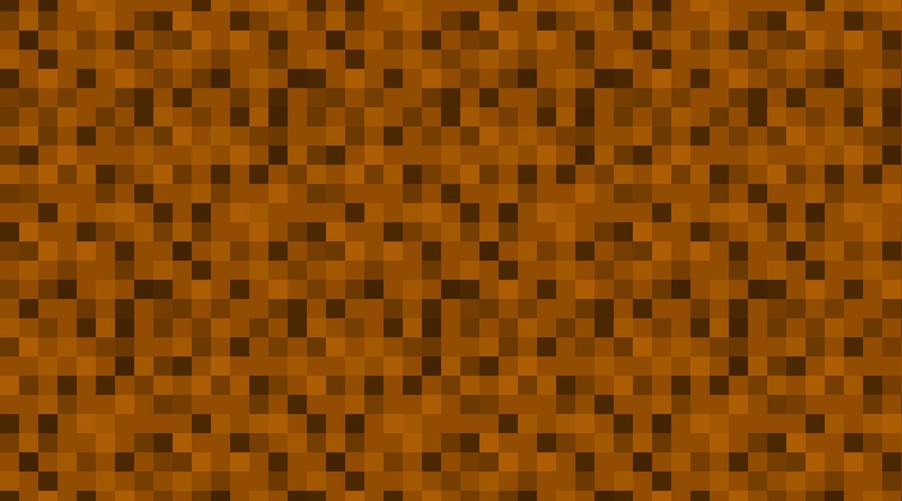 Seamless pixel ground pattern in retro game style. Digital squared brown block texture ideal for pixel art design, game backgrounds, creative decoration, and digital projects. vector
