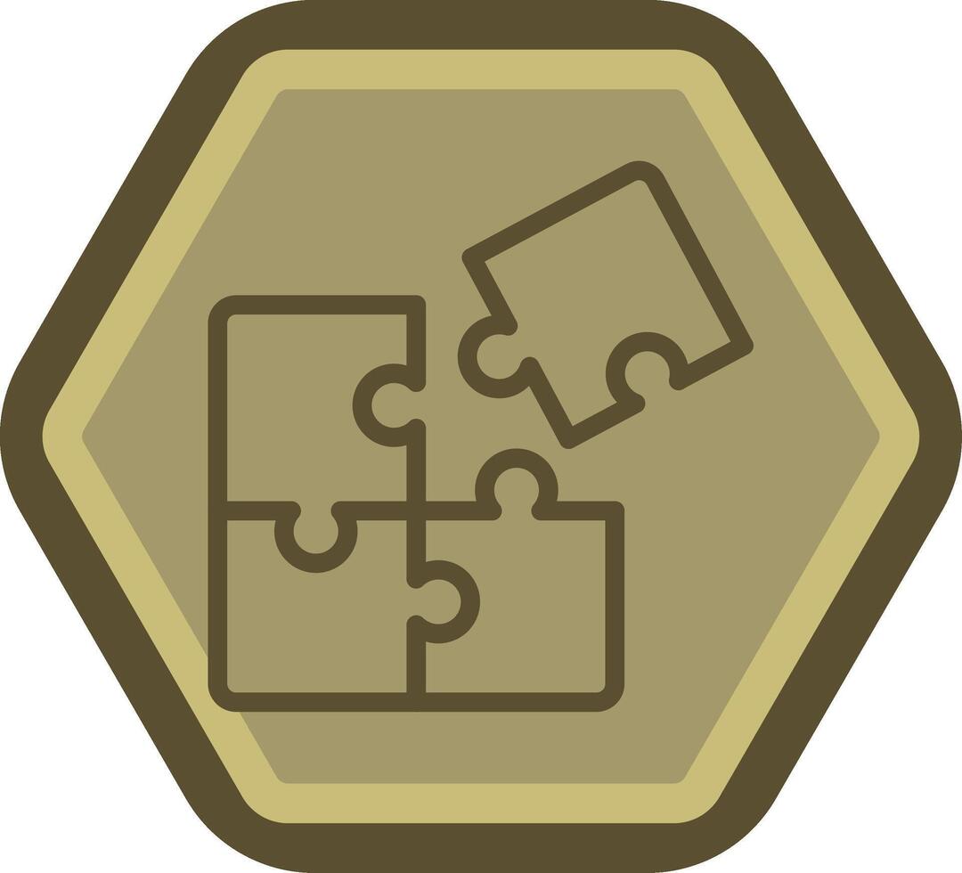 Puzzle Coded UI Symbol vector