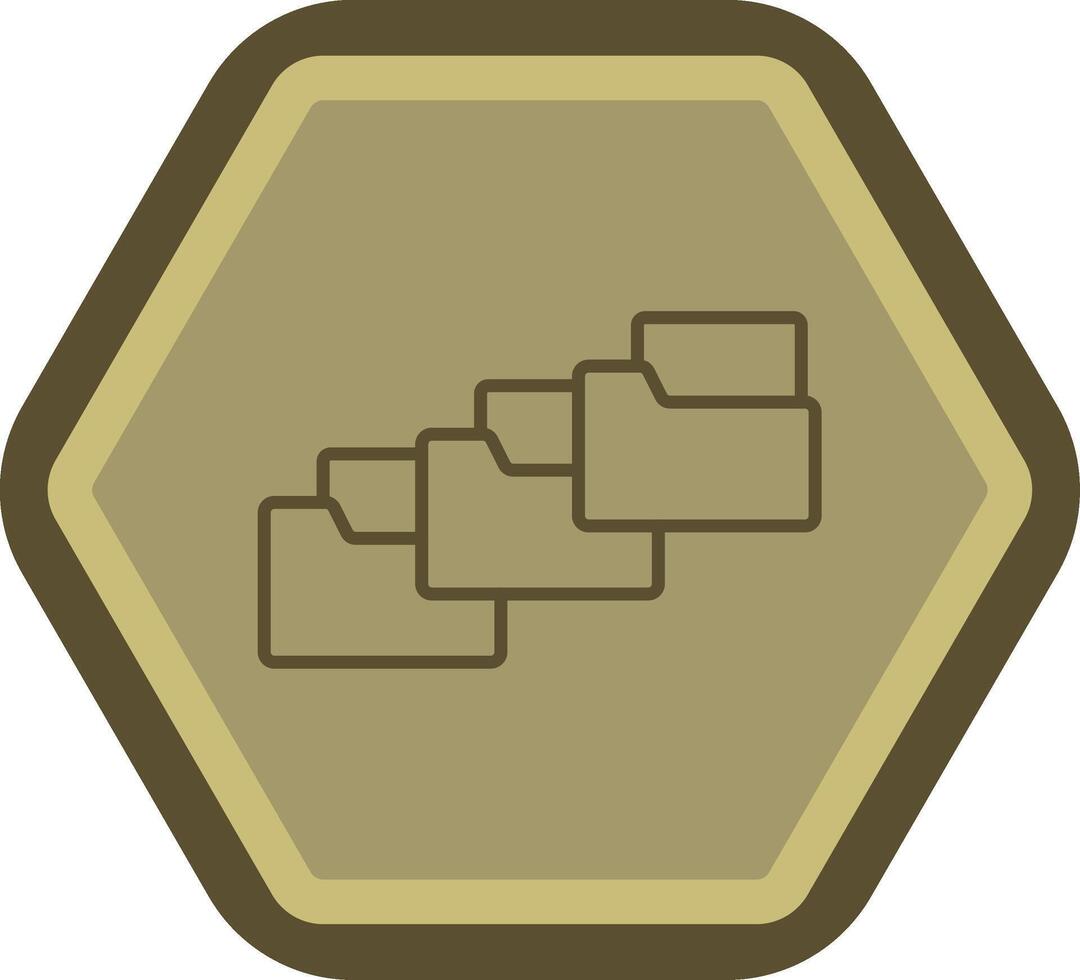 carpetas codificado ui símbolo vector