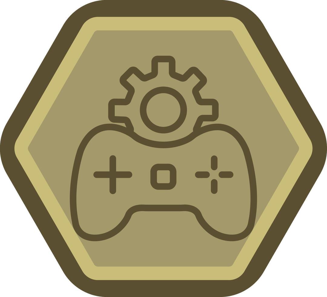 juego desarrollador píxel estilo Insignia vector