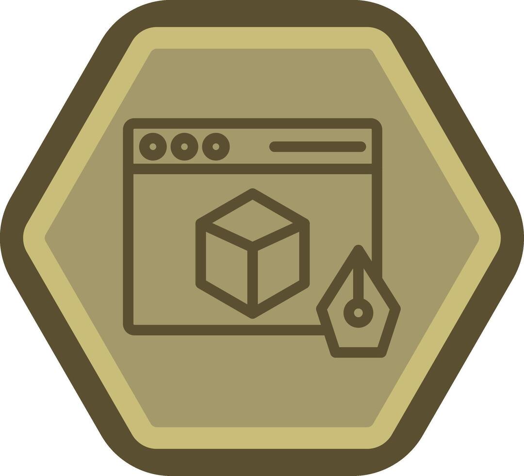 d Design Clean Frame Object vector