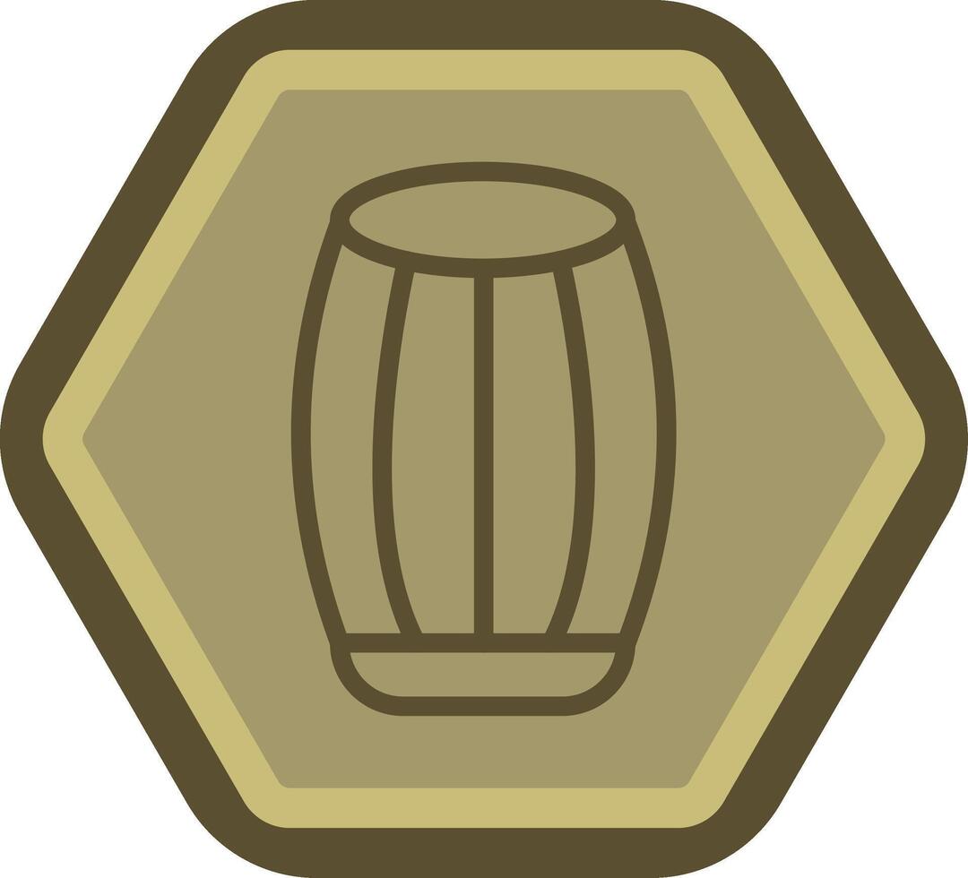 barril codificado ui símbolo vector