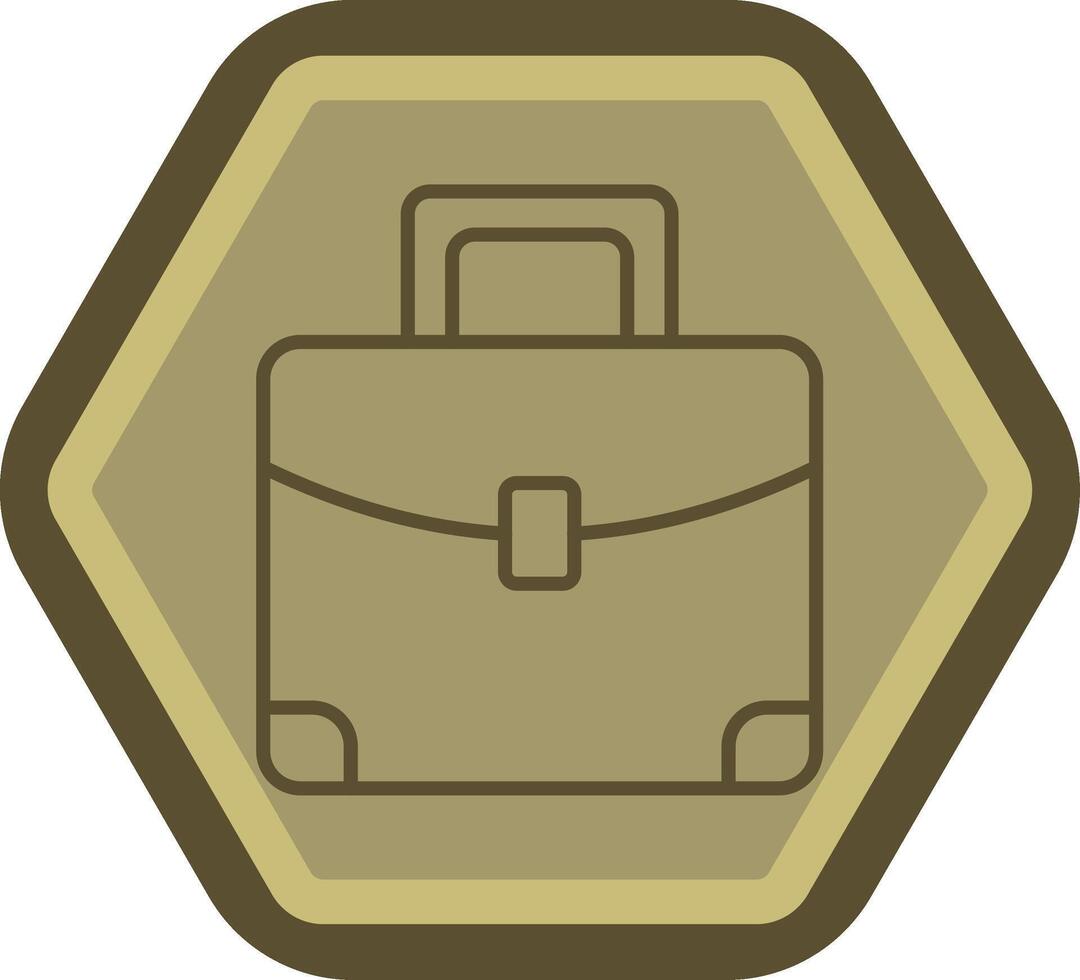 maletín codificado ui símbolo vector