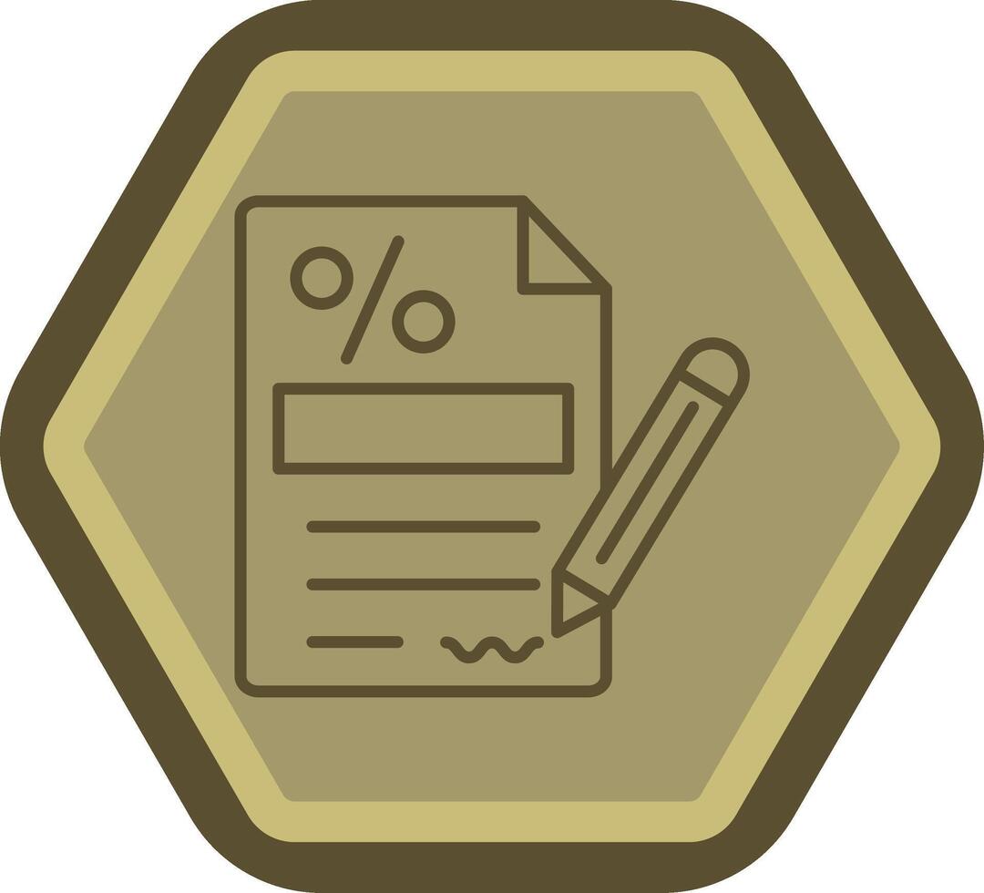 contrato codificado ui símbolo vector