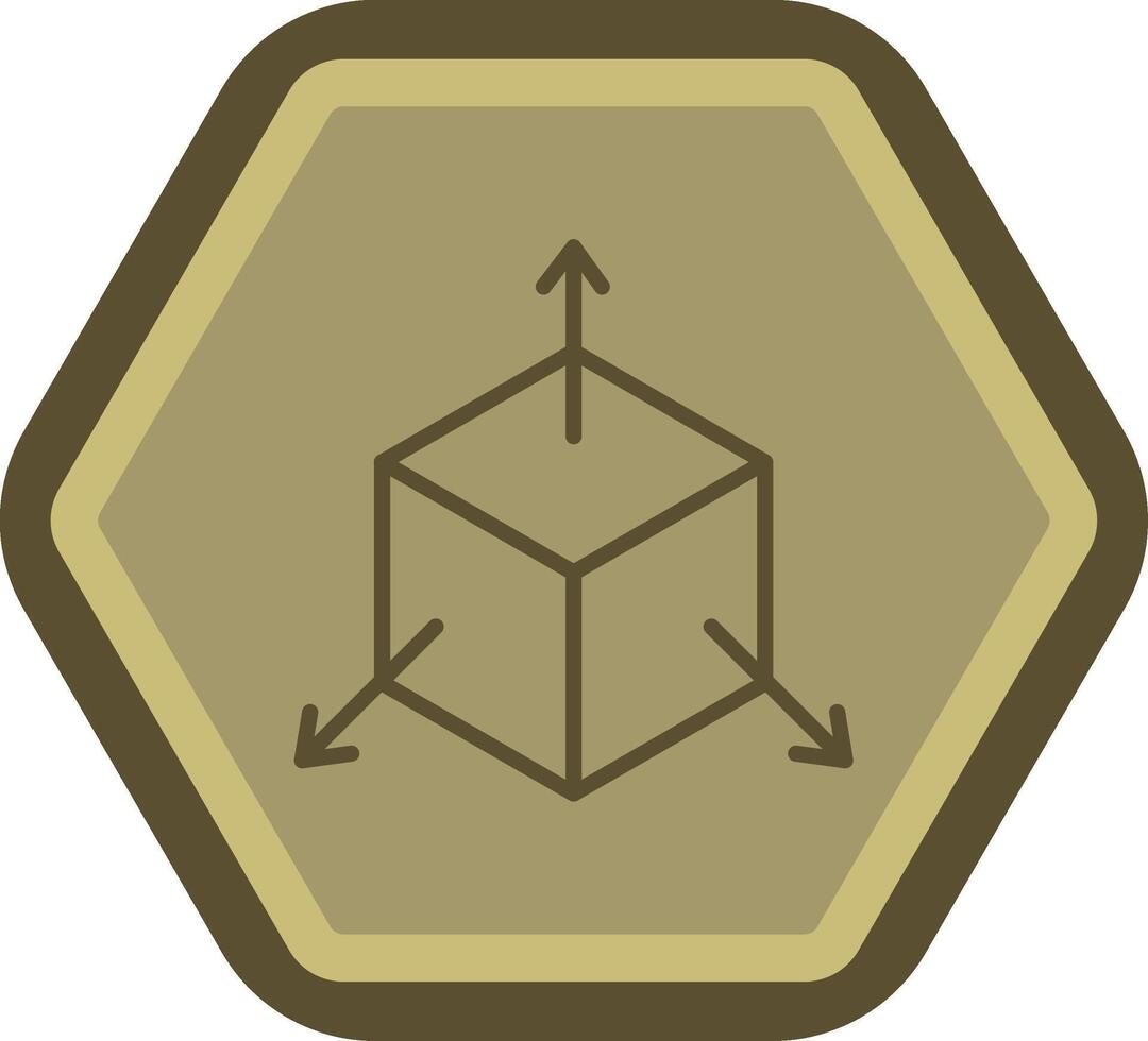 Scale Modification Subtle UI Graphic vector