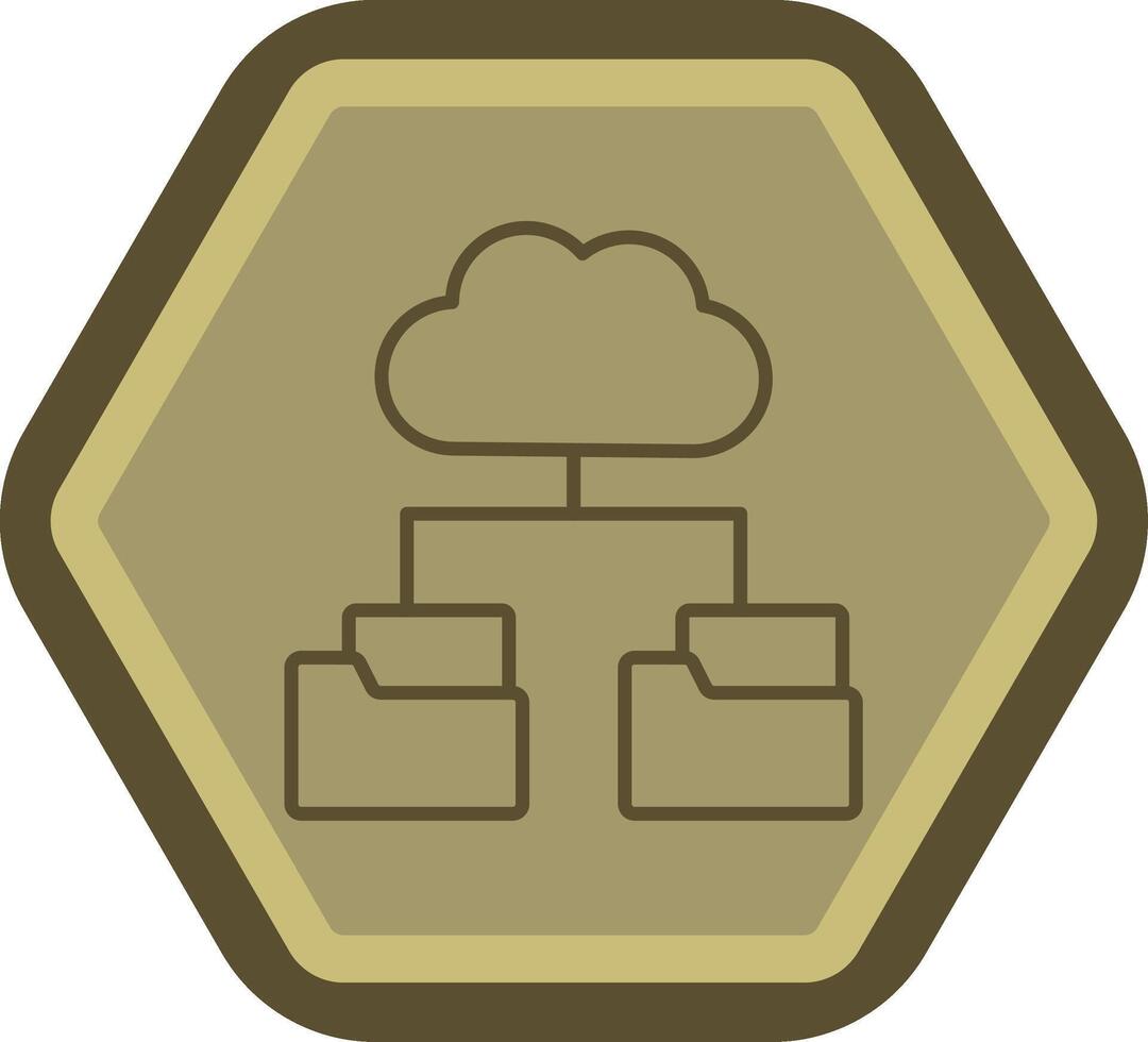 Database Minimal Art Object vector