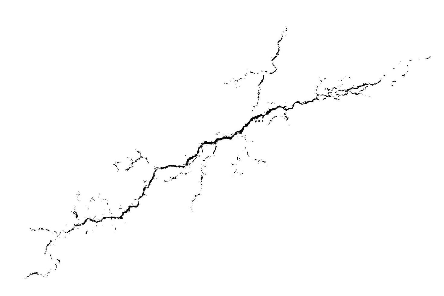Overlay abstract textured element. Natural complex crack element on white background. Organic grunge one color surface. vector