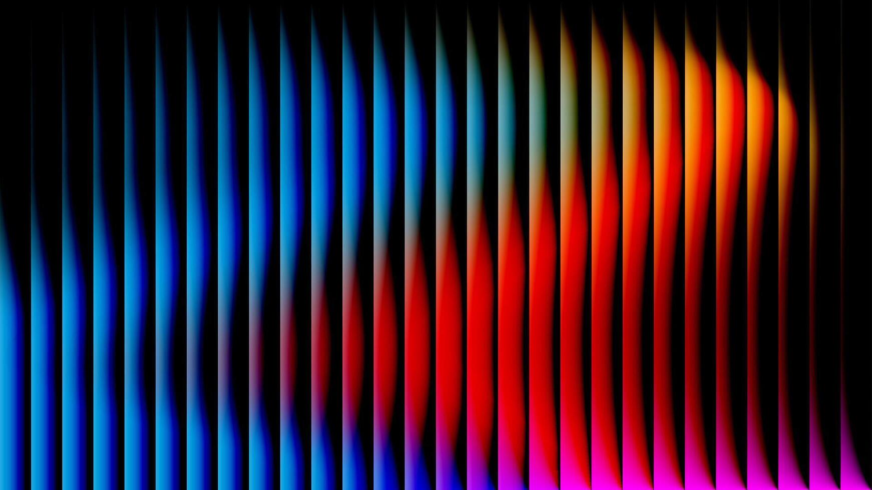 Gradient light fractal glass effect background. Glow vibrant background. Illuminated with warm blending glowing tones Vibrant glowing through geometric structural glass. vector