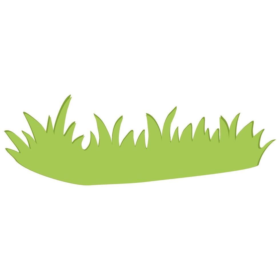 Vibrant patch of green grass, perfect for adding a touch of nature to your next design project vector