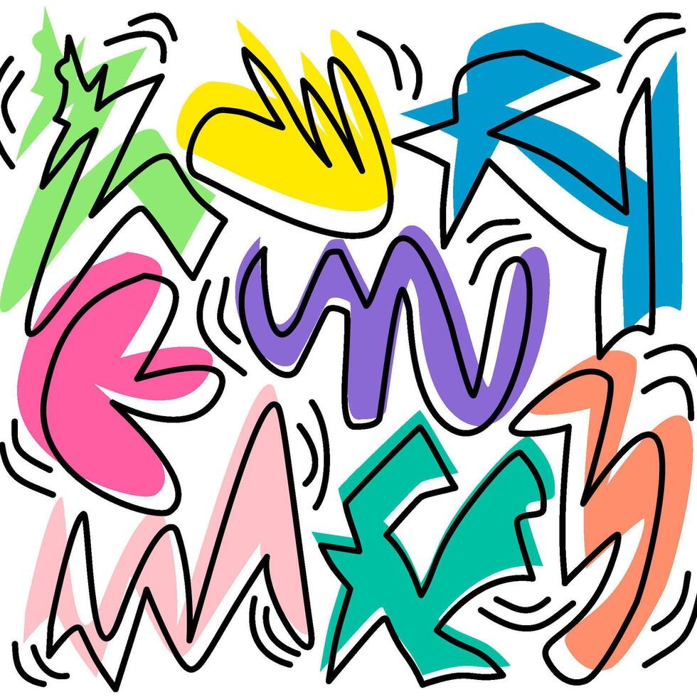 Colorful Abstract Overlapping Square Pattern vector