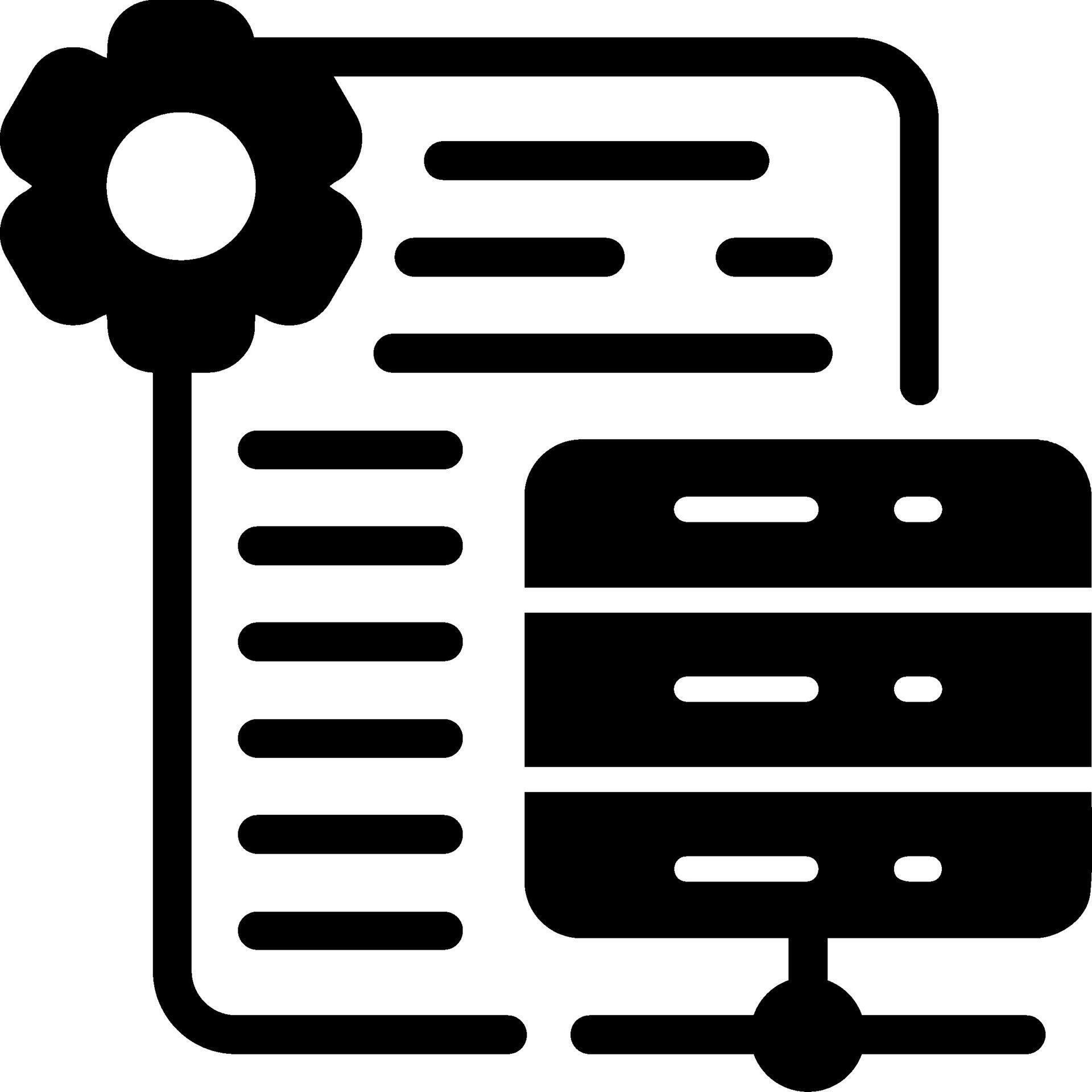 Hosting features Semi Solid Icon 70322026 Vector Art at Vecteezy