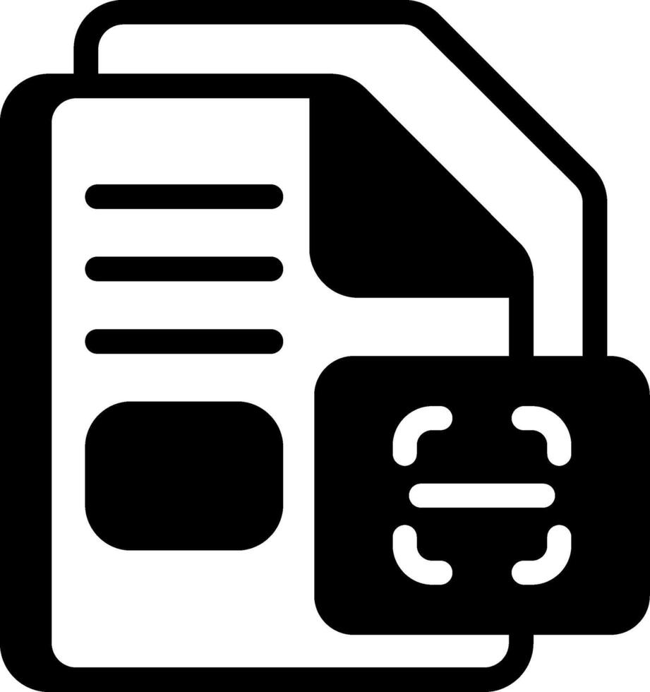 Document scanned as PDF image Design vector