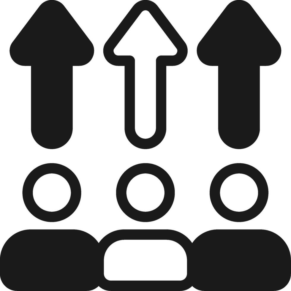 autorizar más semi sólido icono vector