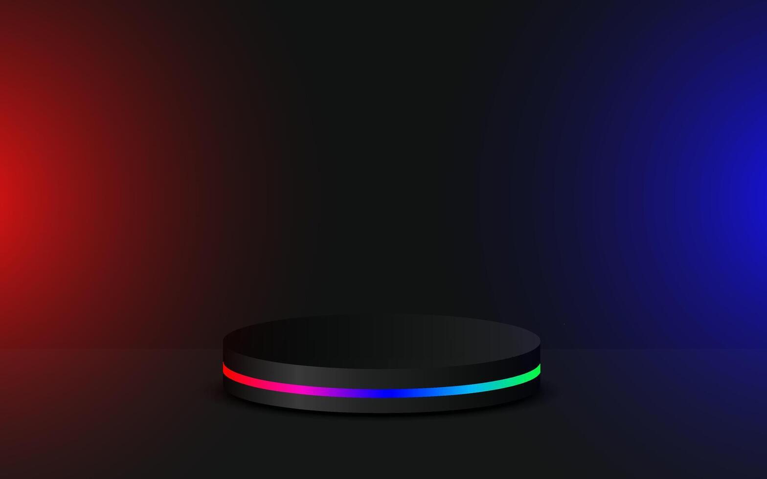 Elegant 3D Podium with Background, Ideal for Stylish Product Display, Mockup Template, and Sophisticated Showcase. vector