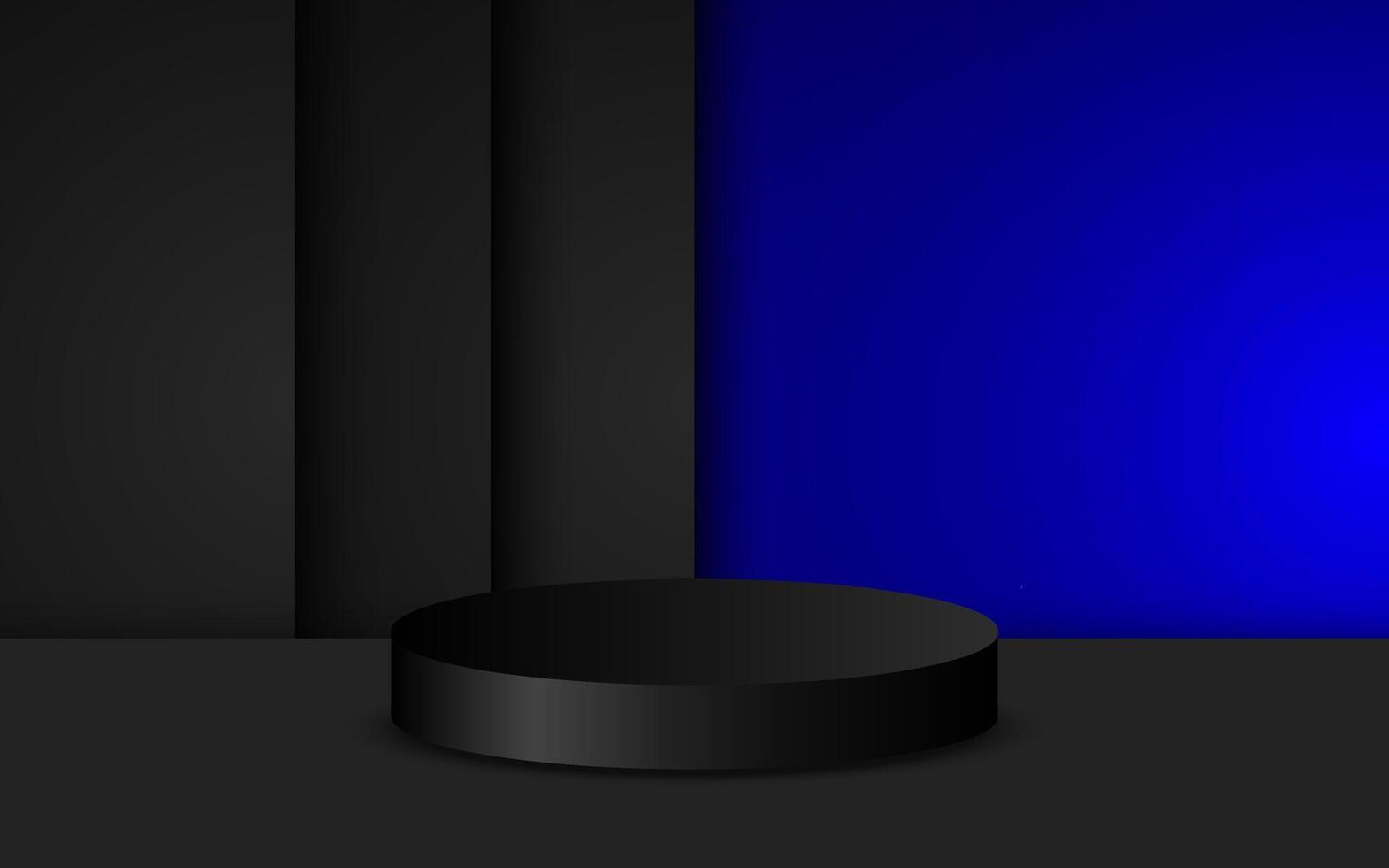 3d representación de un lujo podio con un fondo. 3d Bosquejo ilustración. vector