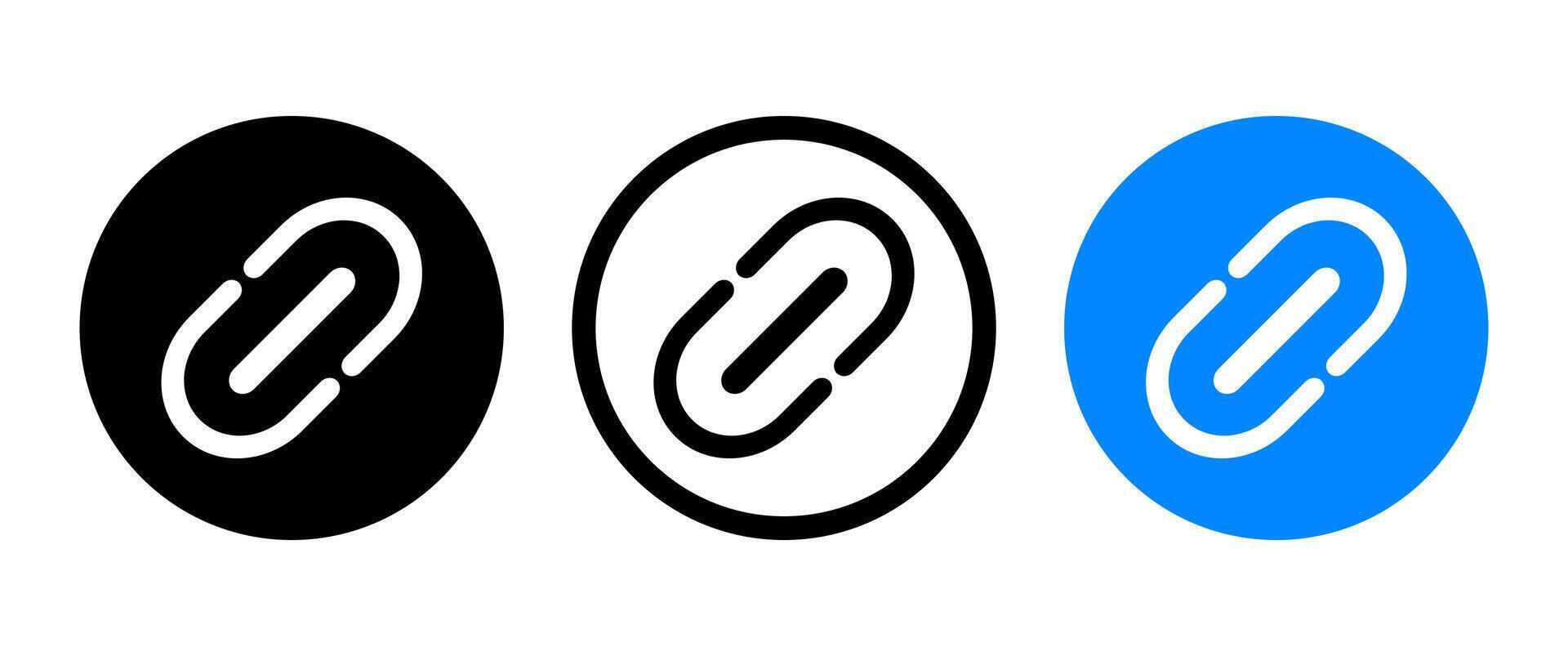 Link Icon, Black Share Button icon, URL symbol, Isolate Modern Outline icon for Social media, app menu, web graphic elements, Network clip art, Digital vector