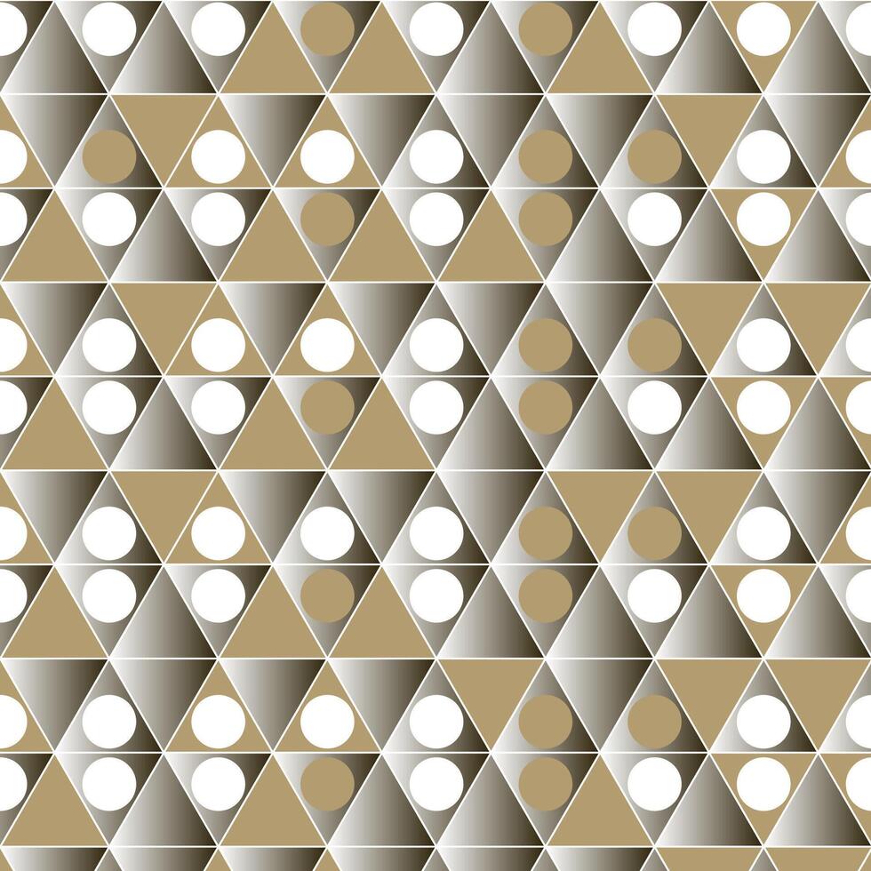 Geometric triangle circle pattern design vector