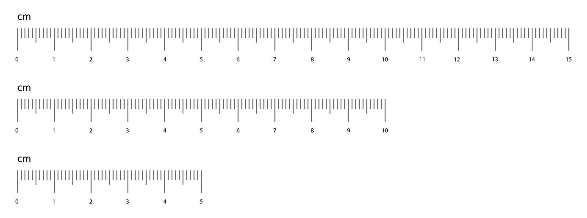 Measuring scale with numbers, markup for rulers. Measuring scale for the ruler lines. Size comparing quantities. Distance, repeatable. vector