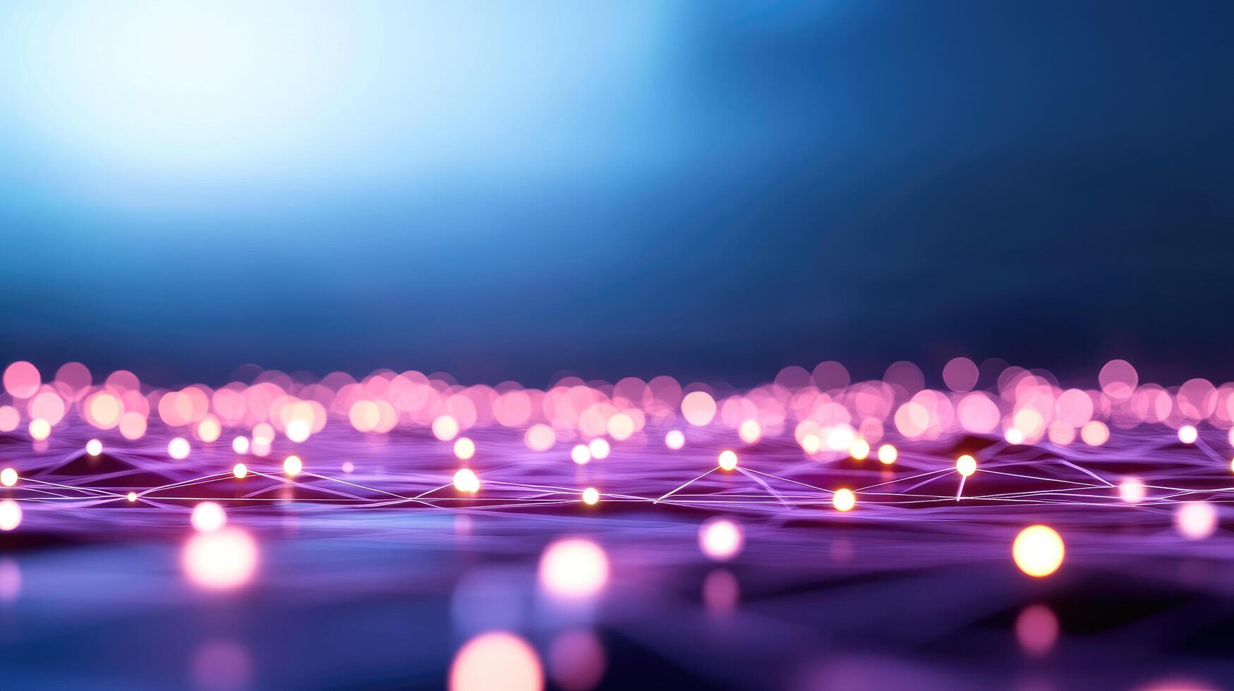 Abstract digital network background with connected nodes for technology and science concepts photo