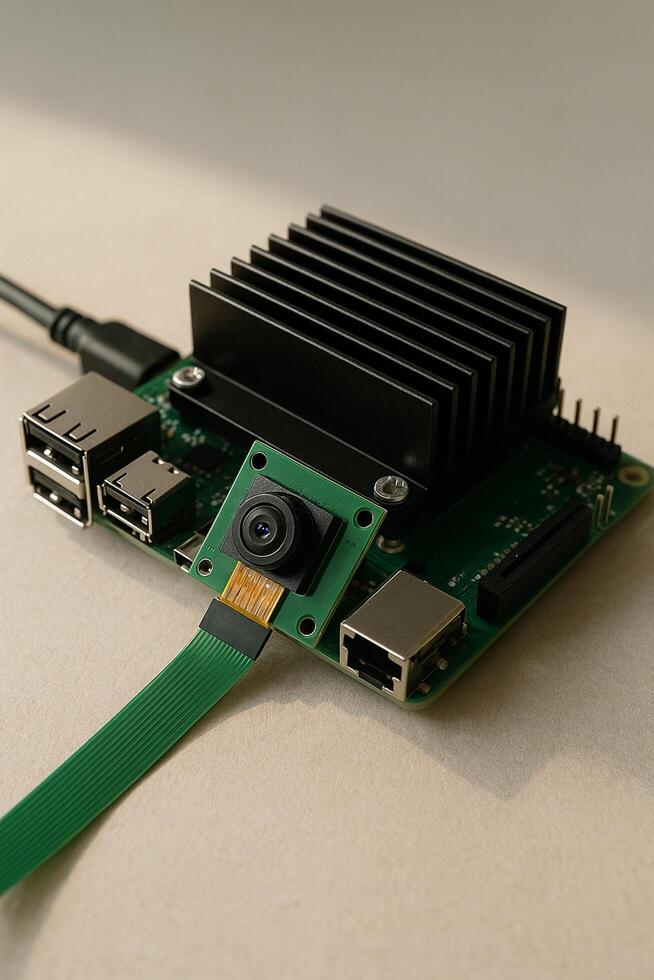 Compact Edge AI Board with Camera Module - Computer Vision Device photo