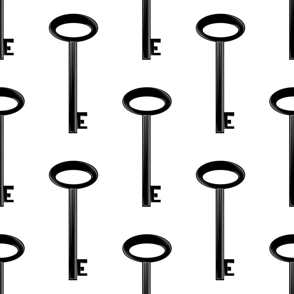 key retro icon isolated on white background. Key icon. Lock or unlock sign. Padlock. Lock symbol. Unblock. Password icon. Access sign. Private access. Logo template. Safety symbol. Door key. vector