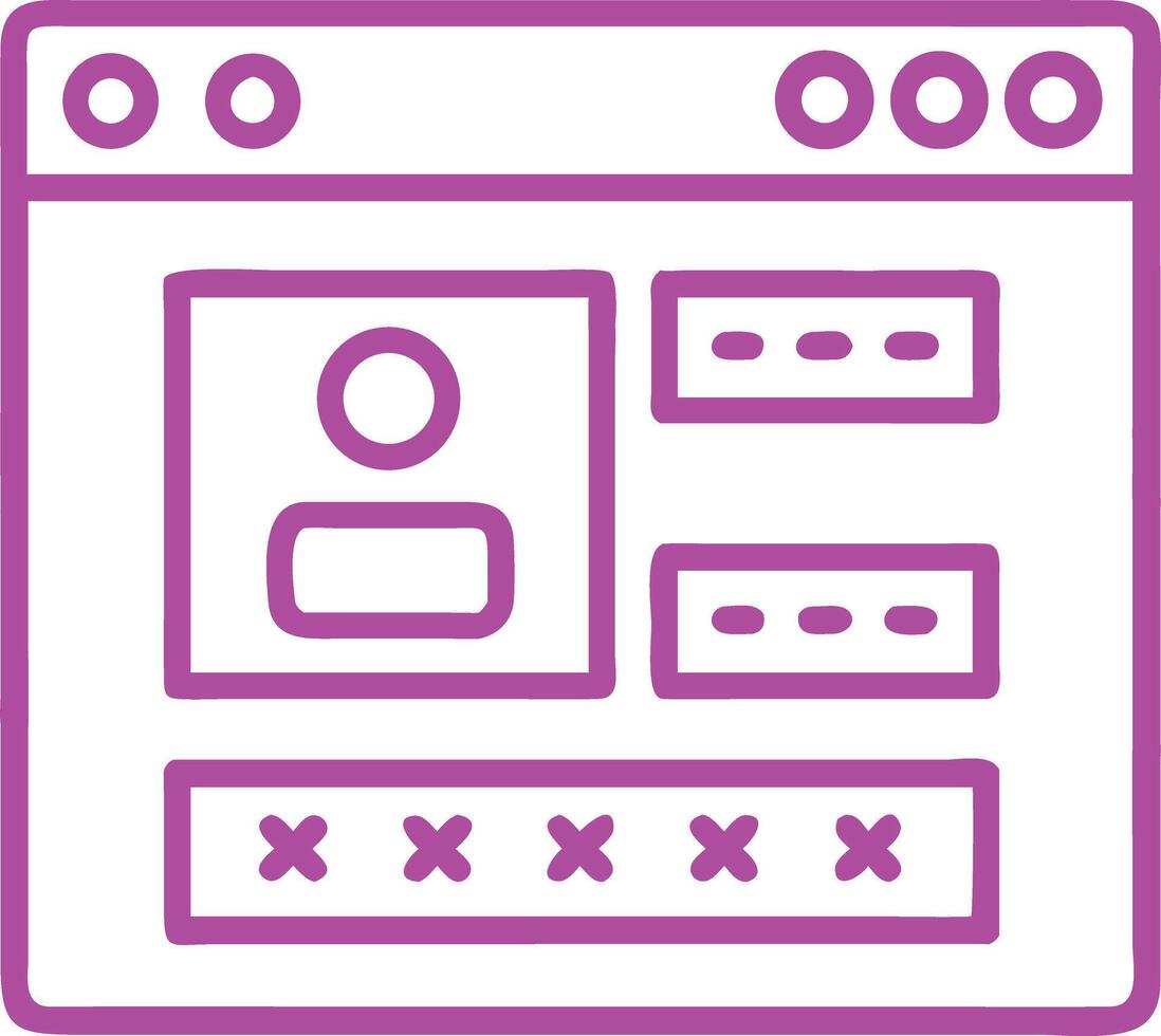 Gradient Webpage User Login Interface Design vector