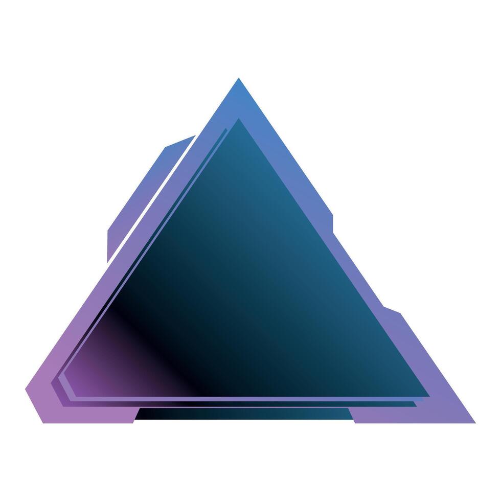 Futuristic triangle showing modern technology and innovation vector