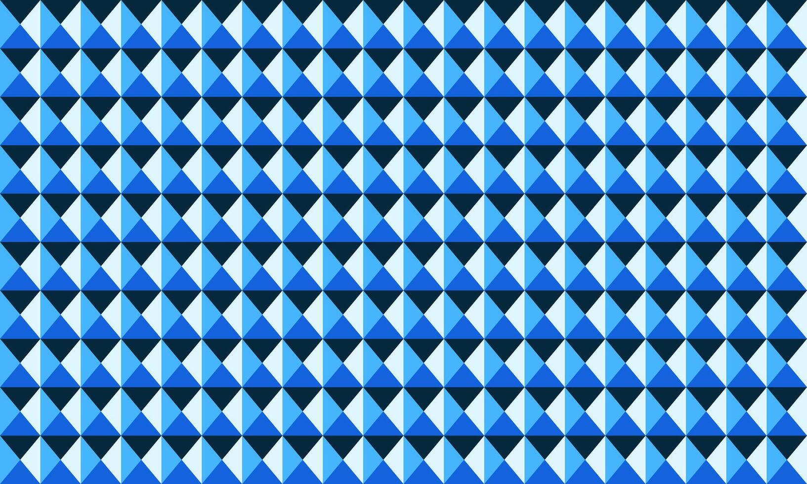 Abstract geometric pattern of interlocking triangles in shades of blue. Ideal for backgrounds, website design, or textile prints. The repeating motif creates a sense of order and depth. vector