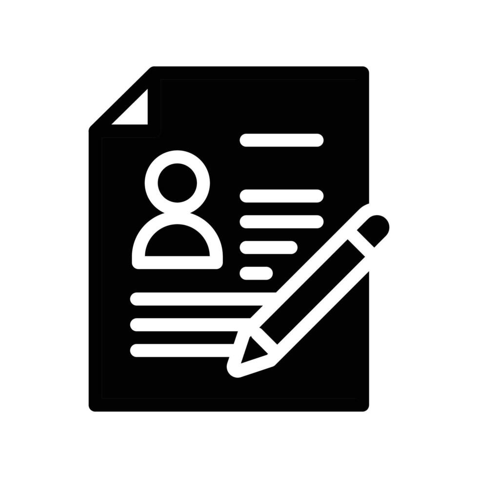 editing resume icon design good for web or mobile app vector