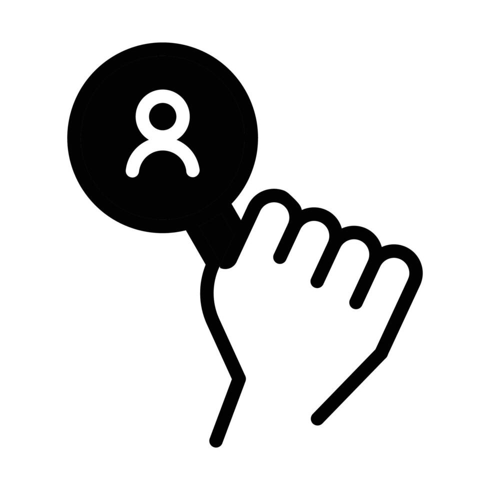 finding candidates icon design good for web or mobile app vector