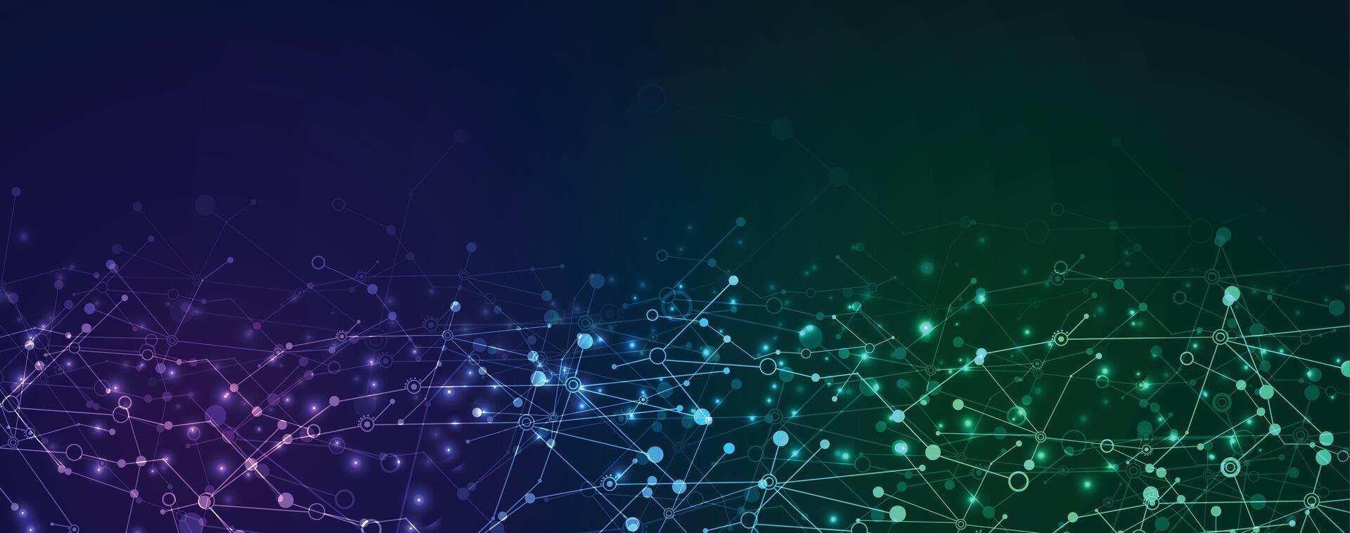 abstract background with connected plexus dots and lines vector