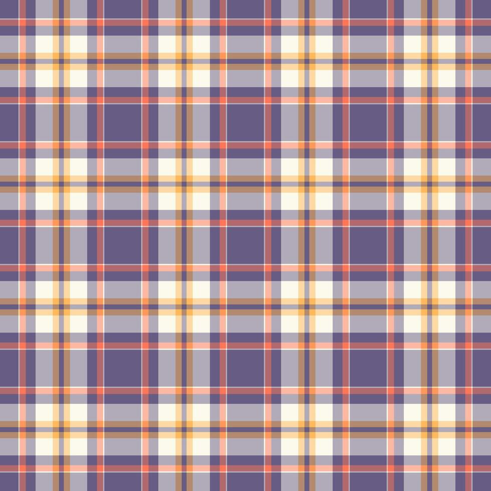 Classic plaid pattern with a modern color palette. Textile design ideal for backgrounds, fabric, or digital applications. Seamless and versatile texture. vector