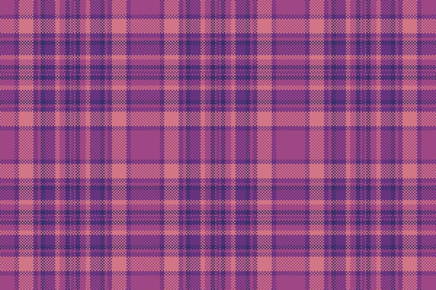 Detailed pixel art plaid pattern with retro vibes. Perfect for backgrounds, textiles, design projects. Showcases classic style with a modern pixel twist. vector