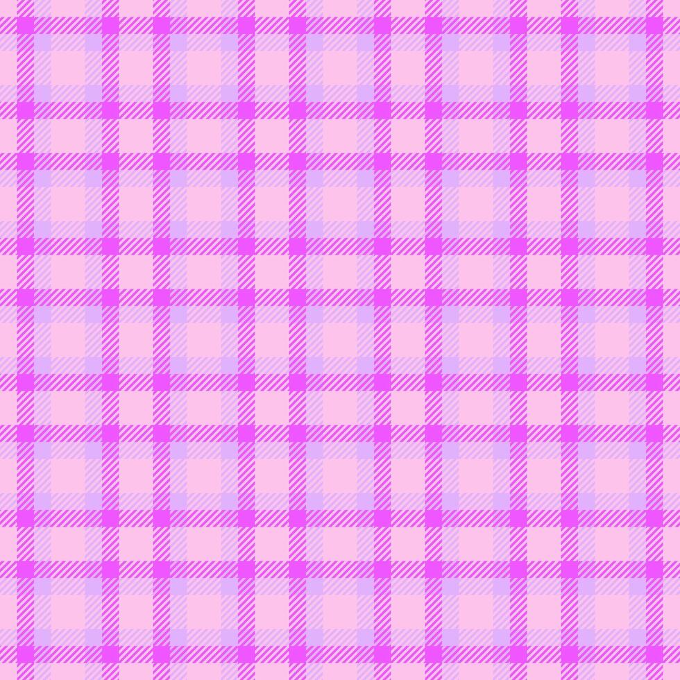 Soft pink plaid pattern. Ideal for textiles, backgrounds, and designs needing a sweet, versatile texture. Classic, cozy, and visually appealing backdrop. vector