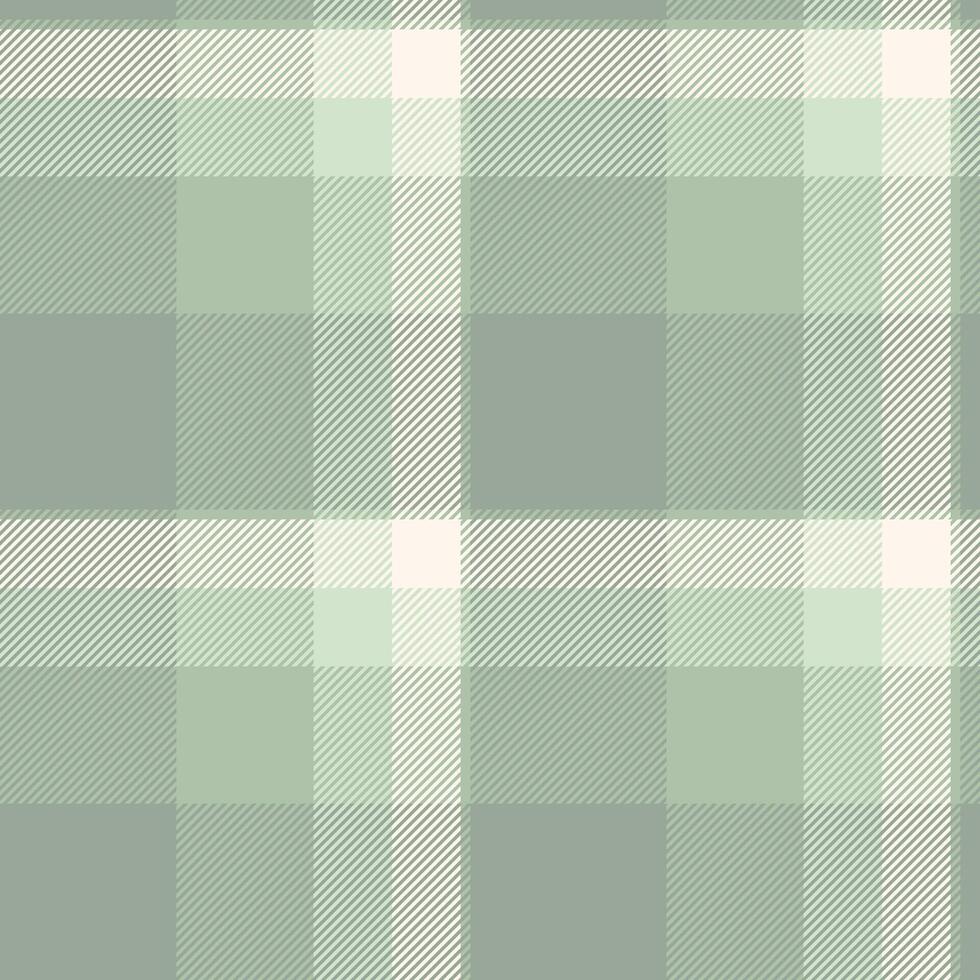 Classic plaid pattern in calming sage green tones. Seamless design ideal for backgrounds, textiles, or digital art projects requiring a touch of traditional charm. vector